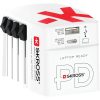 SKROSS World USB travel adapter, PD, (USB-C,USB-A) 45W, + USB-C cable
