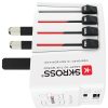 SKROSS World USB travel adapter, PD, (USB-C,USB-A) 45W, + USB-C cable