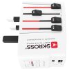 SKROSS World USB travel adapter, PD, (USB-C,USB-A) 65W, + USB-C cable