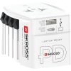 SKROSS MUV USB world travel power adapter, PD (USB A, USB C), 45W + USB-C cable