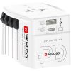 SKROSS MUV USB world travel power adapter, PD (USB A, USB C), 65W + USB-C cable