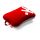 SKROSS Ultra-comfortable memory foam travel pillow with washable cover, red - white