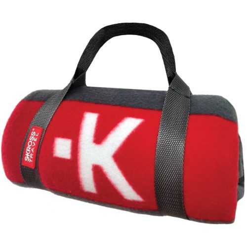 SKROSS fleece super soft travel blanket with carrying strap