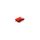 SKROSS Ultra-comfortable, memory foam mini pillow, travel, with washable cover, red - white