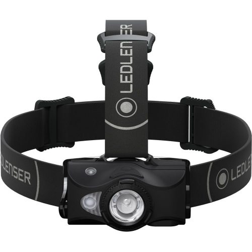 LEDLENSER MH8 outdoor rechargeable LED headlamp 600lm/200m, RGB, 1xLi-ion, black