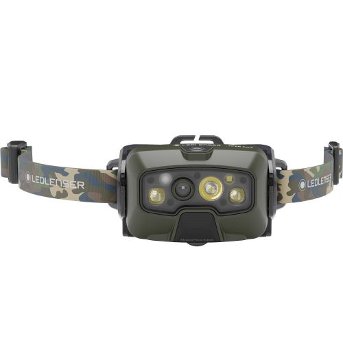 LEDLENSER HF8R Core RGB 1600lm/210m, Li-ion, rechargeable headlamp, camouflage pattern