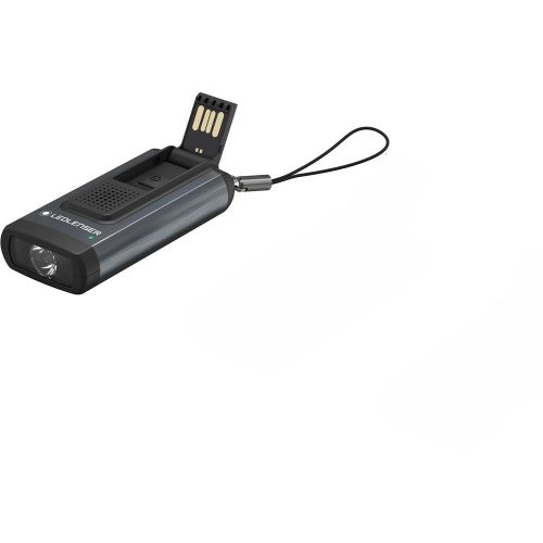 LEDLENSER K6R safety rechargeable key ring light/alarm Li-ion 400lm gray