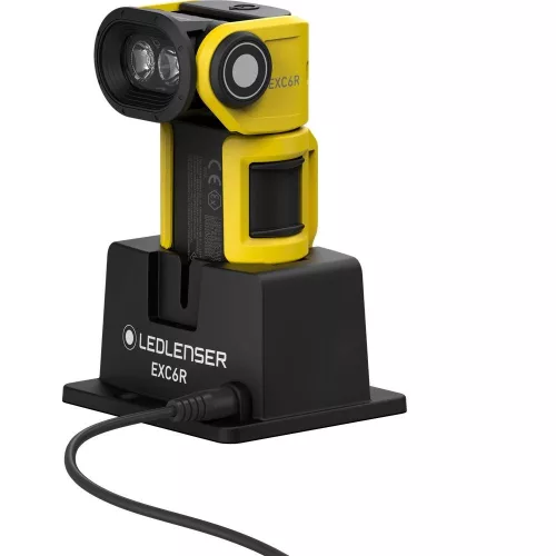 LEDLENSER EXC6R 300lm/180m, Li-ion, 0/21 zone rechargeable explosion-proof pipe light, charging station