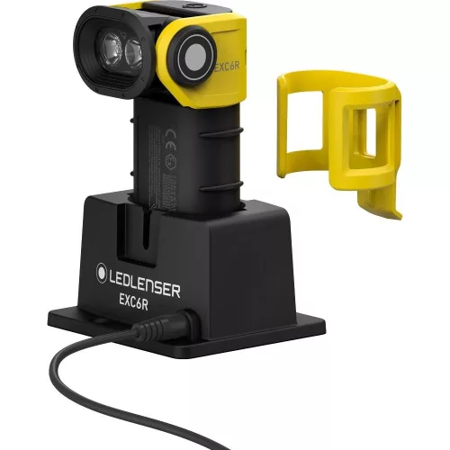 LEDLENSER EXC6R 300lm/180m, Li-ion, 0/21 zone rechargeable explosion-proof pipe light, charging station