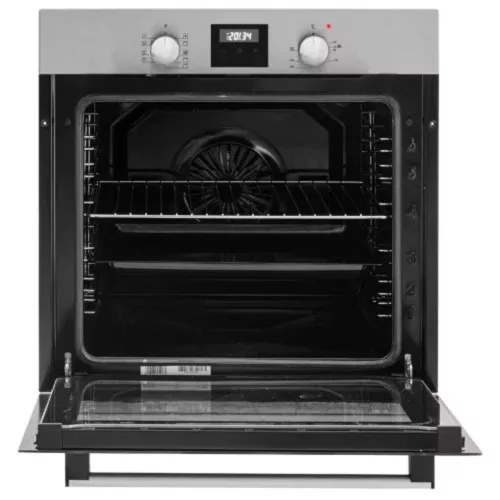 With 9 functions, Digital display,80L , Available with telescopic baking rail, Self-cleaning function:Steam cleaning, stainless steel