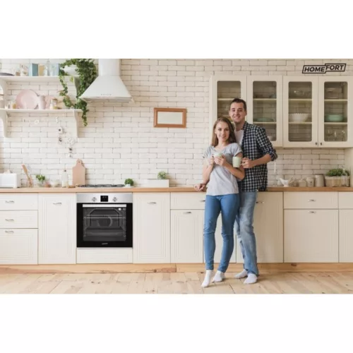  With 9 functions, Digital display,80L , Available with telescopic baking rail, Self-cleaning function:Steam cleaning, stainless steel
