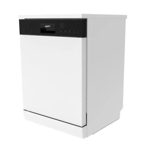 12 place settings, 11 L consumption, 7 programs, 47 dB noise level, E energy class, Lower cutlery basket, 60 cm, Digital display, white