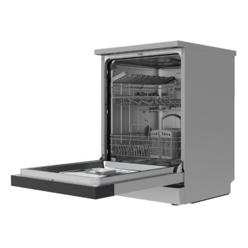 12 place settings, 11 L consumption, 7 programs, 47 dB noise level, E energy class, Lower cutlery basket, 60 cm, Digital display, silver