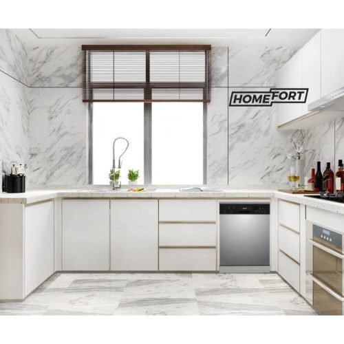 12 place settings, 11 L consumption, 7 programs, 47 dB noise level, E energy class, Lower cutlery basket, 60 cm, Digital display, silver