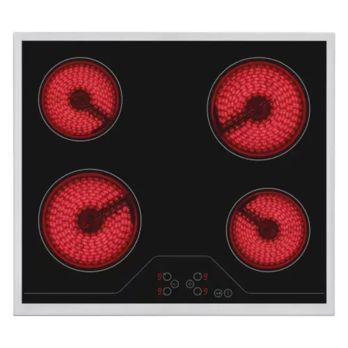  Built-in Ceramic hob with metal frame, 60 cm, 6000 W, Touch sensor, Child lock, Booster function