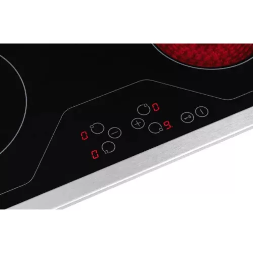  Built-in Ceramic hob with metal frame, 60 cm, 6000 W, Touch sensor, Child lock, Booster function
