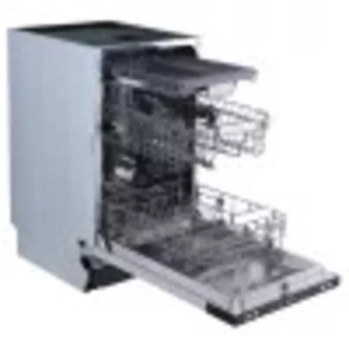  Fully integrated 45 cm, stainless steel interior,automatic door opening , D energy class, 10 place settings,3. cutlery holder, 6 programs, half load, delay