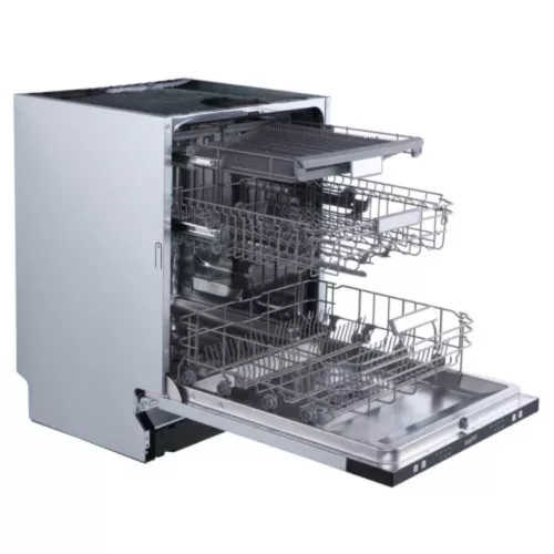  Fully integrated 60 cm, stainless steel interior,automatic door opening D energy class, 14 place settings,3. cutlery holder, 6 programs, half load, delay
