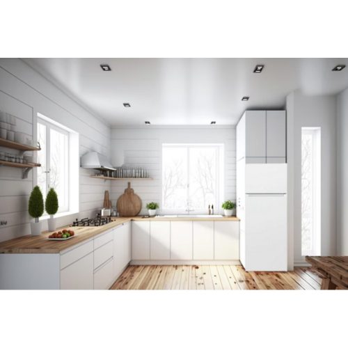 Top-freezer refrigerator white, energy class E, 144 cm, 213 L (171+42), 41 dB, LED, reversible door