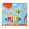 Jumbo colored hinged box markers 12pcs