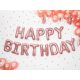Foil balloon birthday decoration Happy Birthday rose gold 340cm x 35cm
