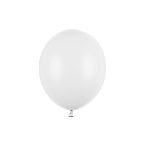 Erős Pasztell Lufi Tiszta Fehér 30cm 100 db