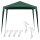 Tent garden party pavilion commercial pavilion green 2.5 x 2.5 m