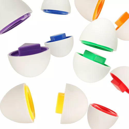 Educational egg game Matching shapes and colors