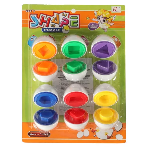 Educational egg game Matching shapes and colors