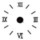 Wall clock with black Roman numerals