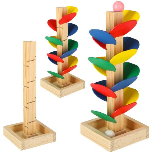 Educational Wooden Wooden Blocks Ball Track