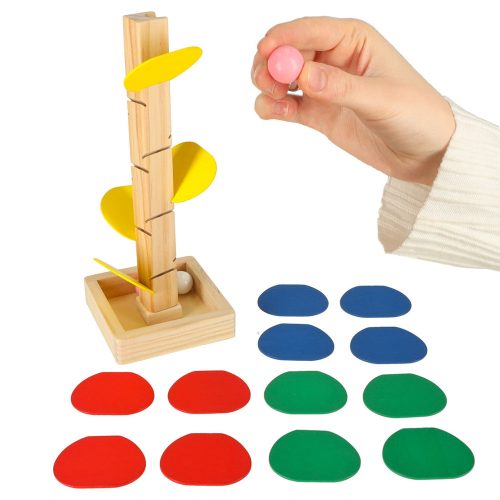 Educational Wooden Wooden Blocks Ball Track