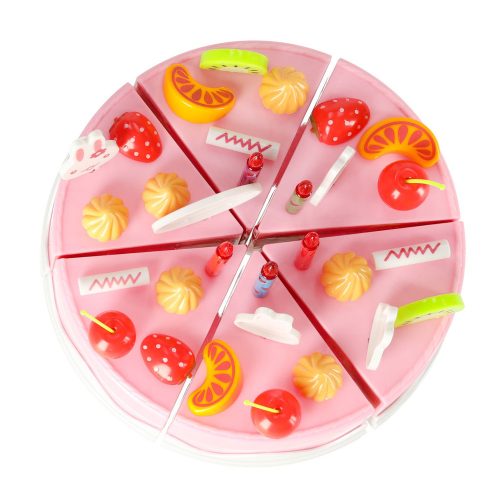 Birthday cake cutting kitchen 75 pcs. pink