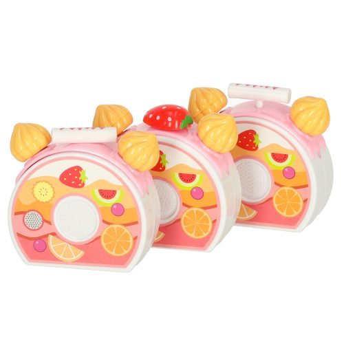 Birthday cake cutting kitchen 75 pcs. pink