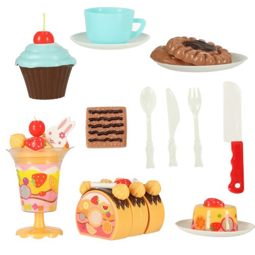 Birthday cake cutting kitchen 75 el. blue