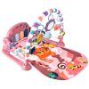 Educational mat with piano and rattle pink