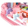 Educational mat with piano and rattle pink