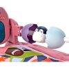 Educational mat with piano and rattle pink