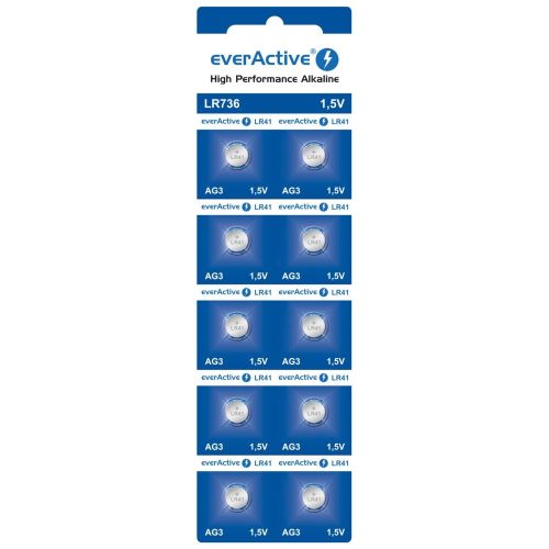 everActive alkáli G3 LR736 elem bliszteres csomagolásban 10 db.