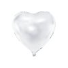 Foil balloon Heart white 45cm