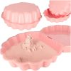 Homokozó zárt medence Shell Twins dupla 2in1 174x79x20cm rózsaszínű