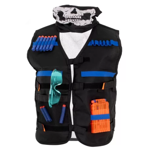 Tactical accessory vest for NERF+ blaster accessories