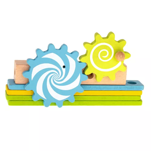 Workshop chair educational wooden block building set 49 pieces.