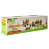 Fa szortírozó ügyességi puzzle vonat mozdony + vagonok 30cm