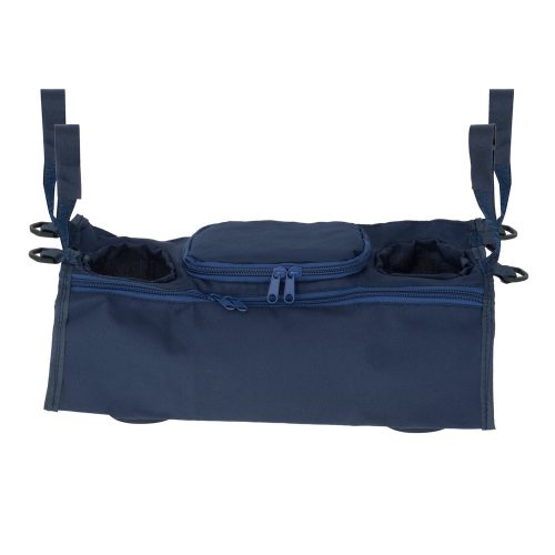 Beverage bottle cart organizer navy blue