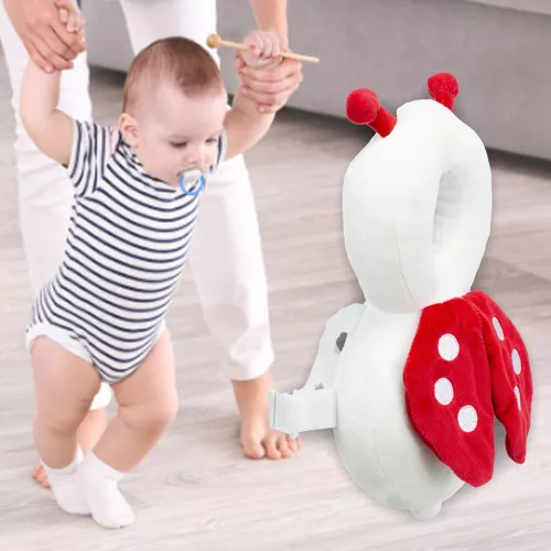 Safety backpack for a ladybug learning to walk