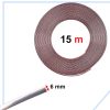 Krómozott dekoratív öntapadó szalag autókhoz 15 mm x 15 m