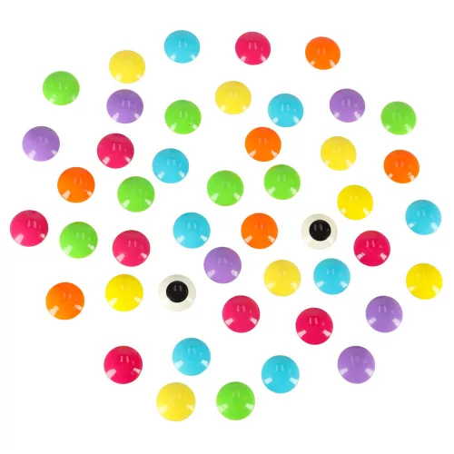 Educational button mosaic puzzle 57 pieces.