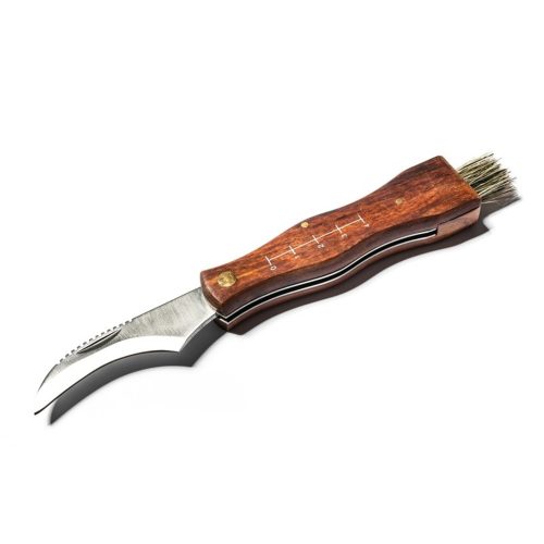 Mushroom picker pocket knife with carrying case