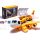Transport aircraft + 3 construction vehicles